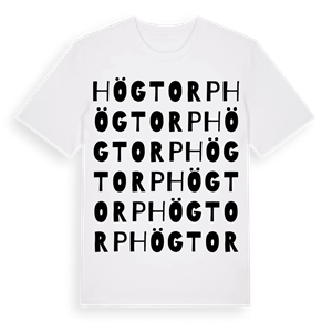 Högtorp ordlek t-shirt – ekologisk bomull t-shirt från Pinshirt