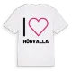 Jag älskar Högvalla t-shirt stort tryck
