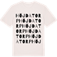Vintage White t-shirt med Höjdatorp ordlek t-shirt