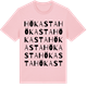 Pink Cotton t-shirt med Hökasta ordlek t-shirt