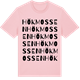 Pink Cotton t-shirt med Hökmossen ordlek t-shirt