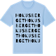 Blue Soul t-shirt med Hokusberget ordlek t-shirt