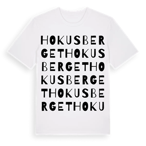 Hokusberget ordlek t-shirt – ekologisk bomull t-shirt från Pinshirt