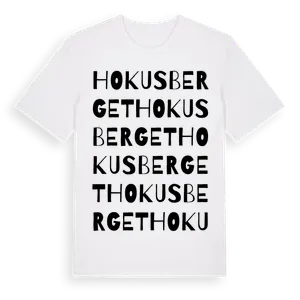 Hokusberget ordlek t-shirt – ekologisk bomull t-shirt från Pinshirt