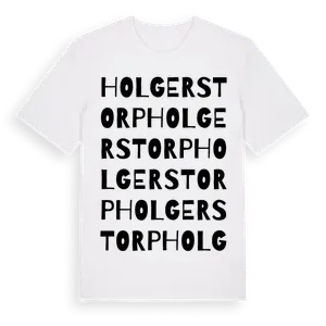 Holgerstorp ordlek t-shirt – ekologisk bomull t-shirt från Pinshirt