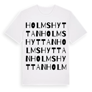 Holmshyttan ordlek t-shirt – ekologisk bomull t-shirt från Pinshirt