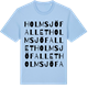 Blue Soul t-shirt med Holmsjöfallet ordlek t-shirt