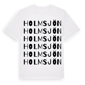 Holmsjön ordlek t-shirt – ekologisk bomull t-shirt från Pinshirt