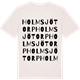 Vintage White t-shirt med Holmsjötorp ordlek t-shirt