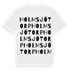 Holmsjötorp ordlek t-shirt