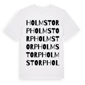 Holmstorp ordlek t-shirt – ekologisk bomull t-shirt från Pinshirt