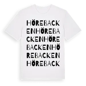 Hörebacken ordlek t-shirt – ekologisk bomull t-shirt från Pinshirt