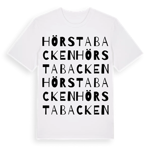 Hörstabacken ordlek t-shirt – ekologisk bomull t-shirt från Pinshirt
