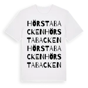 Hörstabacken ordlek t-shirt – ekologisk bomull t-shirt från Pinshirt