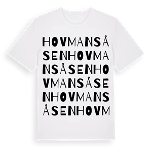 Hovmansåsen ordlek t-shirt – ekologisk bomull t-shirt från Pinshirt