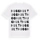 Hugghult ordlek t-shirt