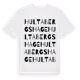 White t-shirt med Hultabergshage ordlek t-shirt