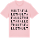 Pink Cotton t-shirt med Hultafallet ordlek t-shirt
