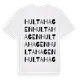 White t-shirt med Hultahagen ordlek t-shirt