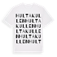 Hultakullen ordlek t-shirt