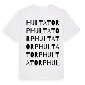 Hultatorp ordlek t-shirt – ekologisk bomull t-shirt från Pinshirt