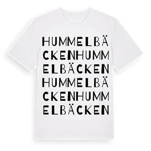 Hummelbäcken ordlek t-shirt – ekologisk bomull t-shirt från Pinshirt