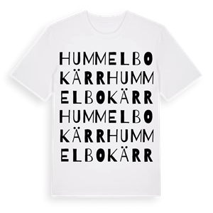 Hummelbokärr ordlek t-shirt – ekologisk bomull t-shirt från Pinshirt