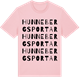 Pink Cotton t-shirt med Hunnebergs portar ordlek t-shirt