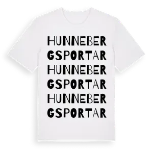 Hunnebergs Portar ordlek t-shirt – ekologisk bomull t-shirt från Pinshirt
