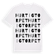 White t-shirt med Hurtigtorpet ordlek t-shirt