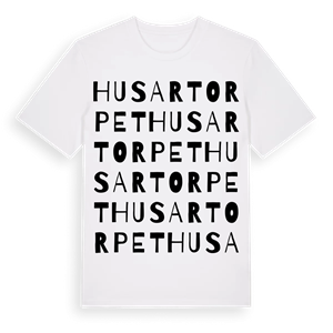 Husartorpet ordlek t-shirt – ekologisk bomull t-shirt från Pinshirt