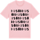 Pink Cotton t-shirt med Husön ordlek t-shirt