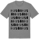 Mid Heather Gray t-shirt med Husön ordlek t-shirt