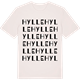 Vintage White t-shirt med Hylle ordlek t-shirt