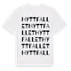 White t-shirt med Hyttfallet ordlek t-shirt