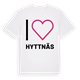 White t-shirt med Jag älskar Hyttnäs t-shirt stort tryck
