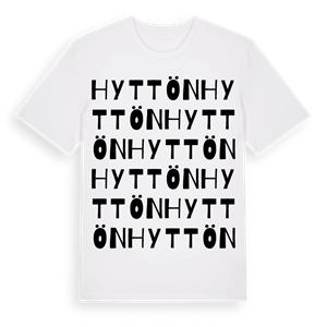 Hyttön ordlek t-shirt – ekologisk bomull t-shirt från Pinshirt