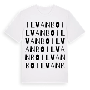 Ilvanbo ordlek t-shirt – ekologisk bomull t-shirt från Pinshirt
