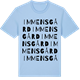 Blue Soul t-shirt med Immens gård ordlek t-shirt