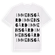 White t-shirt med Immens gård ordlek t-shirt