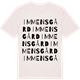 Vintage White t-shirt med Immens gård ordlek t-shirt
