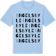 Blue Soul t-shirt med Ingelsbyle ordlek t-shirt
