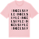 Pink Cotton t-shirt med Ingelsbyle ordlek t-shirt