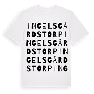 Ingelsgårdstorp ordlek t-shirt – ekologisk bomull t-shirt från Pinshirt