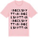 Pink Cotton t-shirt med Ingelshyttan ordlek t-shirt