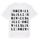 White t-shirt med Ingevallskulle ordlek t-shirt