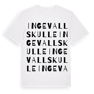 Ingevallskulle ordlek t-shirt – ekologisk bomull t-shirt från Pinshirt