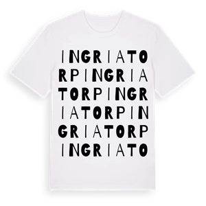 Ingriatorp ordlek t-shirt – ekologisk bomull t-shirt från Pinshirt