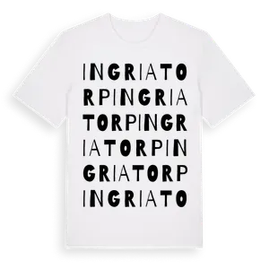 Ingriatorp ordlek t-shirt – ekologisk bomull t-shirt från Pinshirt