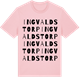 Pink Cotton t-shirt med Ingvaldstorp ordlek t-shirt